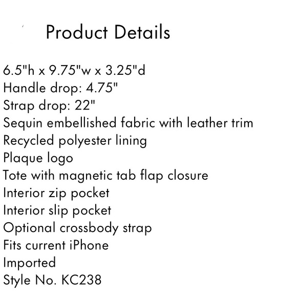 Kate Spade Sam Icon Ombré Sequin Bag Small - Picture 11 of 12